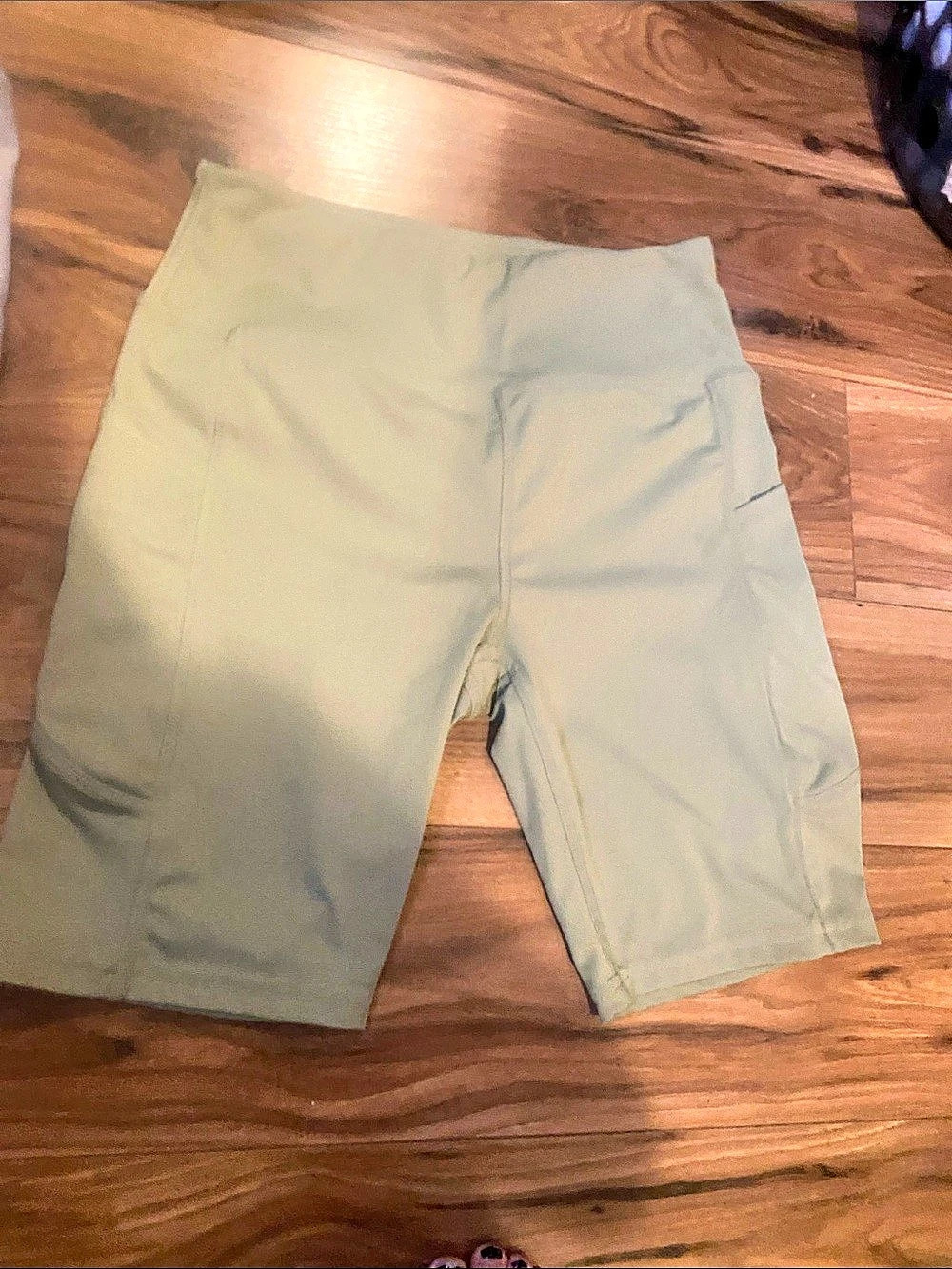 High-Rise Short Green Athletic Shorts